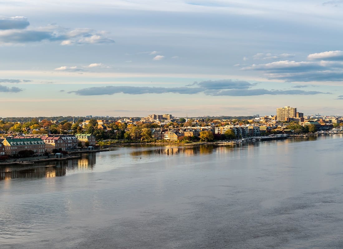 Manassas, VA - Historic City of Alexandria and the Waterfront Property Along the Potomac River in Northern Virginia